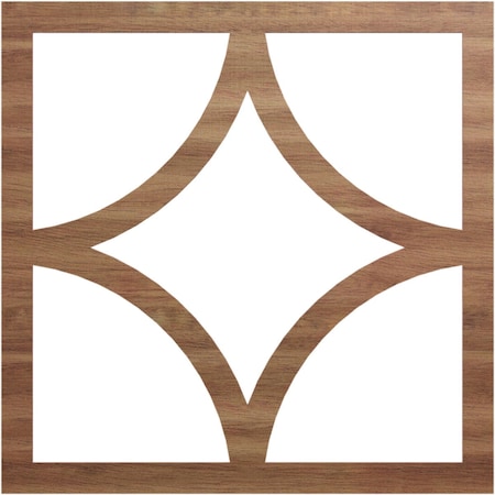 Ekena Millwork Statesman Wood Fretwork Pierced Ceiling Medallion, Walnut, 32"OD x 20 1/2"ID x 1/4"T CMWP32X32X0250STWA